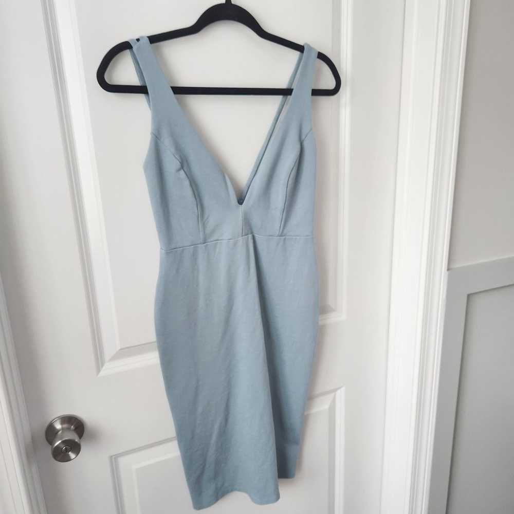 LuLu's Light Blue Strappy Bodycon Dress Size Large - image 2