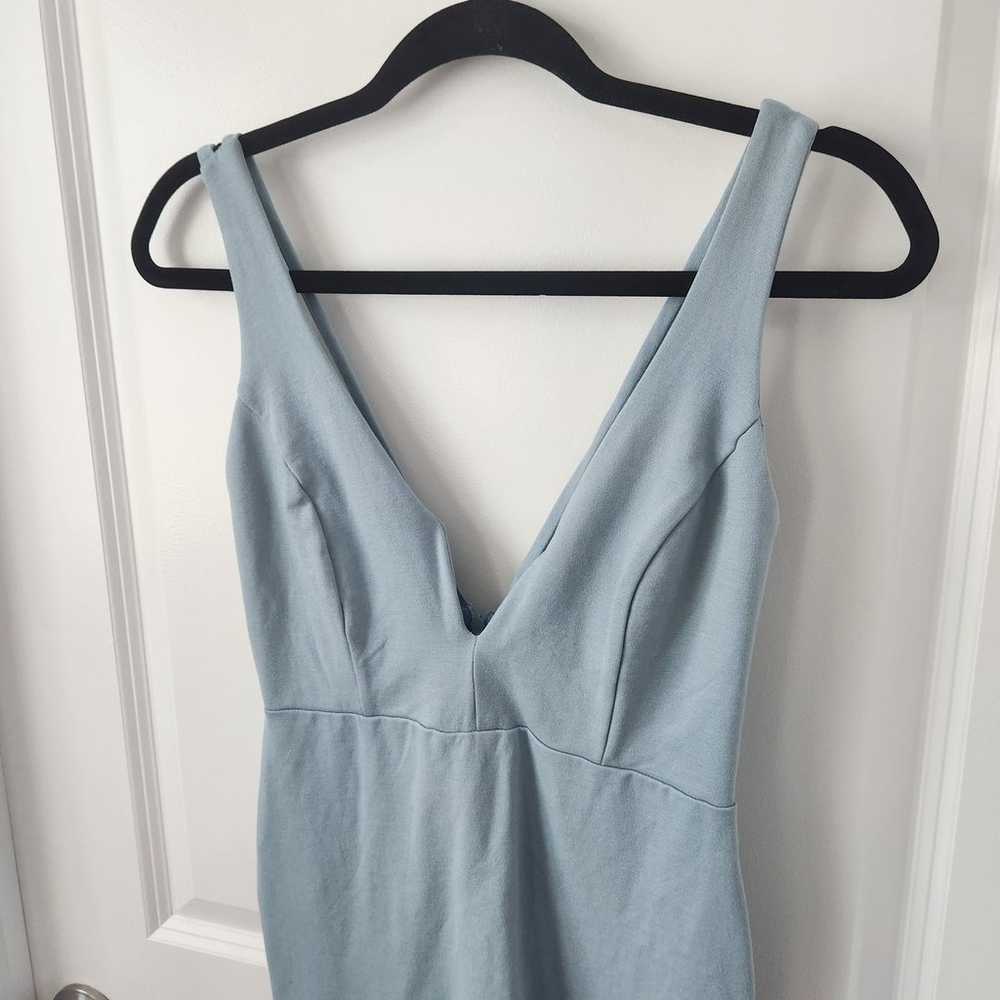 LuLu's Light Blue Strappy Bodycon Dress Size Large - image 3