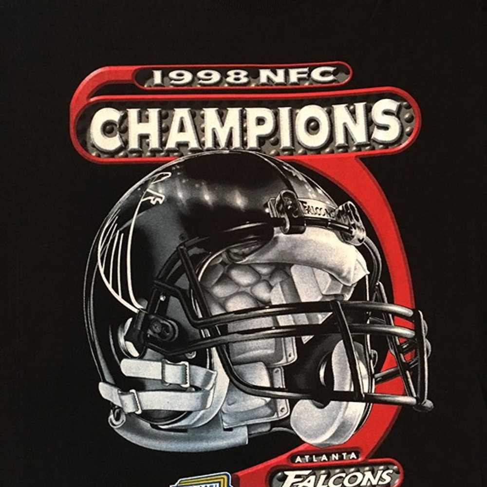 1998 NFC Champions Atlanta Falcons Tee Shirt - image 2