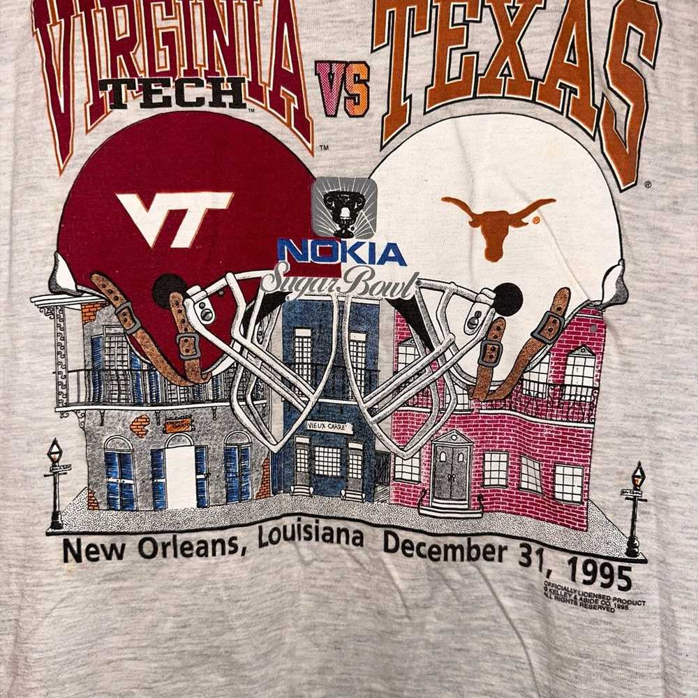 1995 Nokia Sugar Bowl Texas Vs Virgina Tech Vinta… - image 3