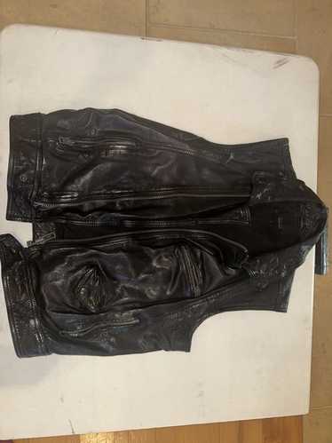 Zara Black leather vest