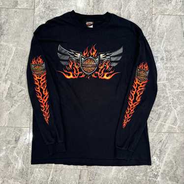 Vintage Harley Davidson Flame Longsleeve Shirt