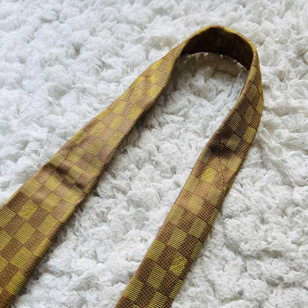 Extreme Louis Vuitton Necktie Damier Silk Rare Co… - image 4