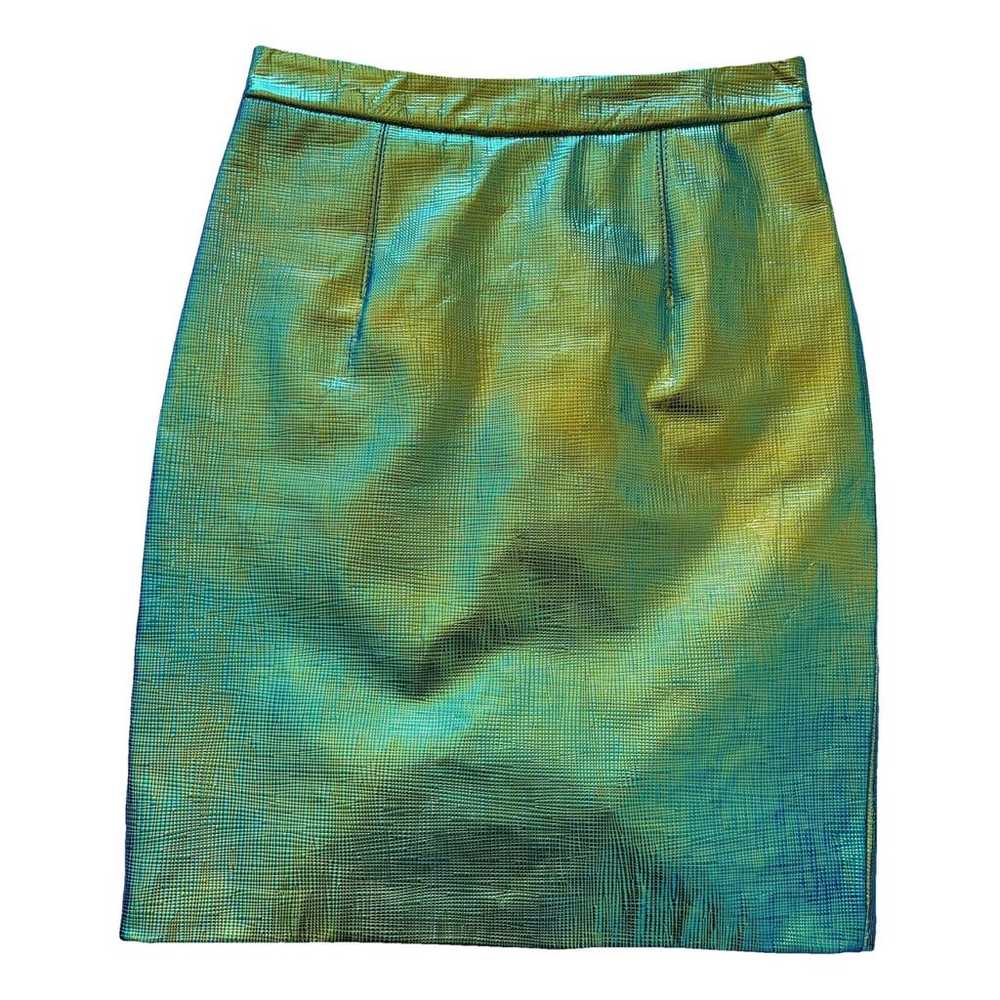 Milly Leather skirt