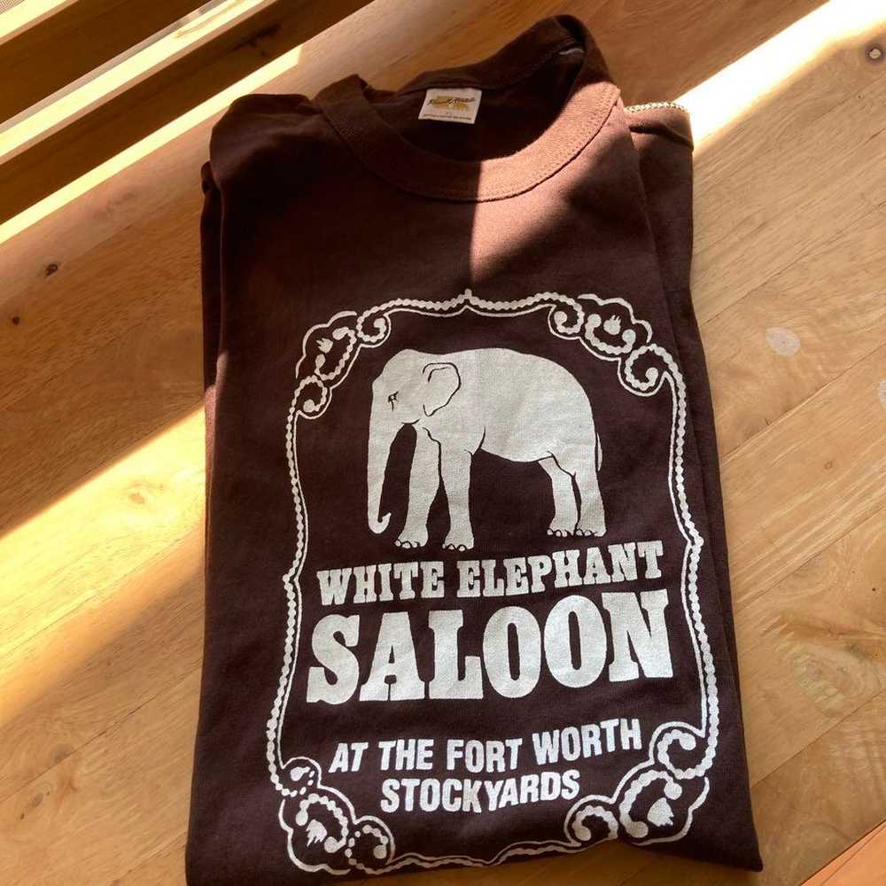 70's Vintage WhiteElephantSaloon T-shirt - image 11