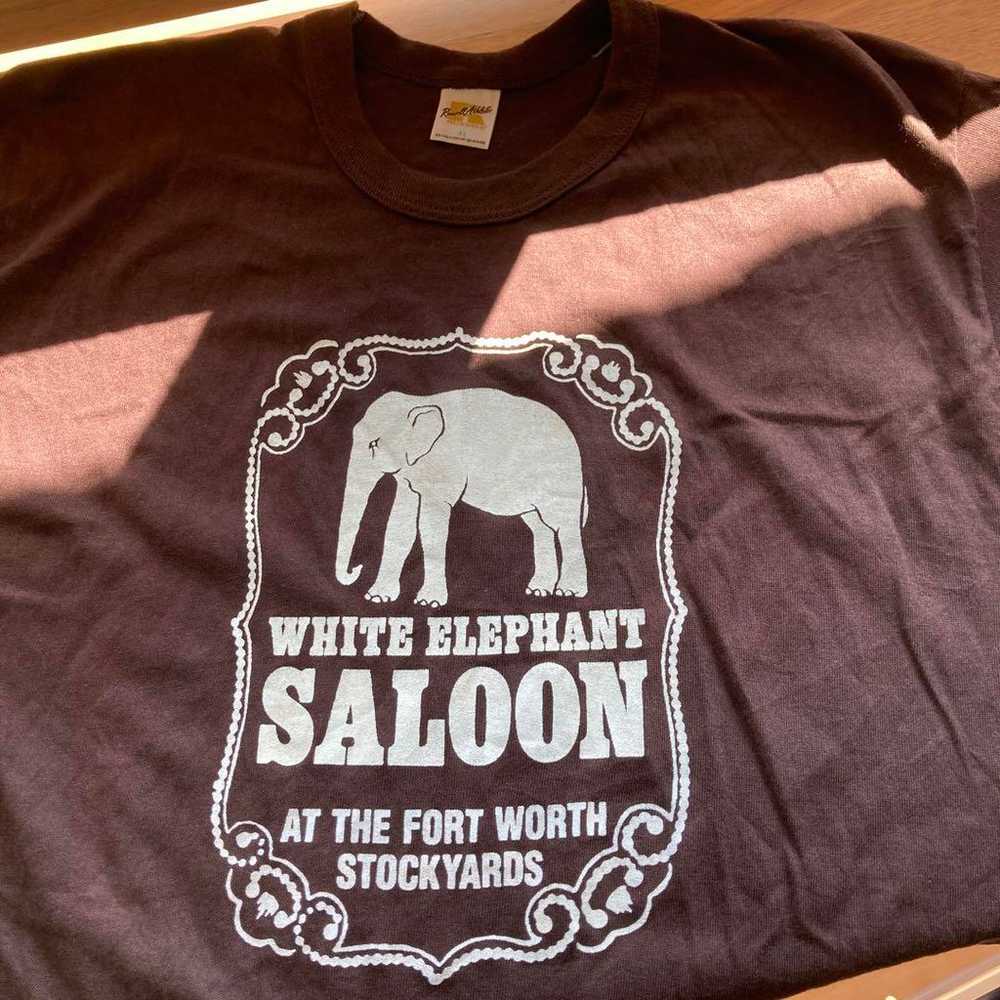 70's Vintage WhiteElephantSaloon T-shirt - image 4