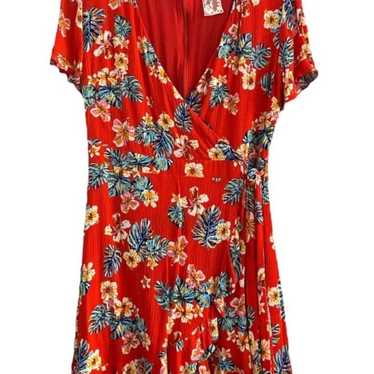 Sadie and Sage Floral Wrap Dress- Medium