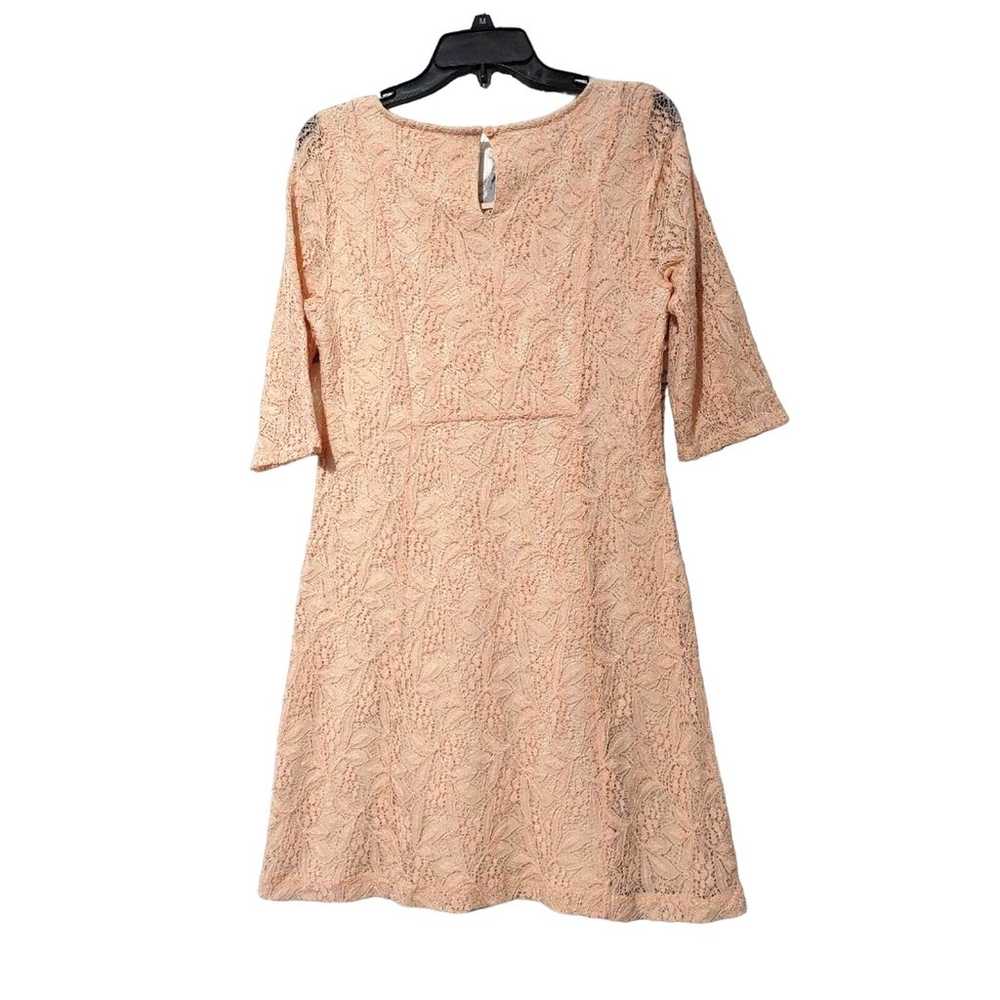 Anthropologie Maeve peach pink lace dress - image 3