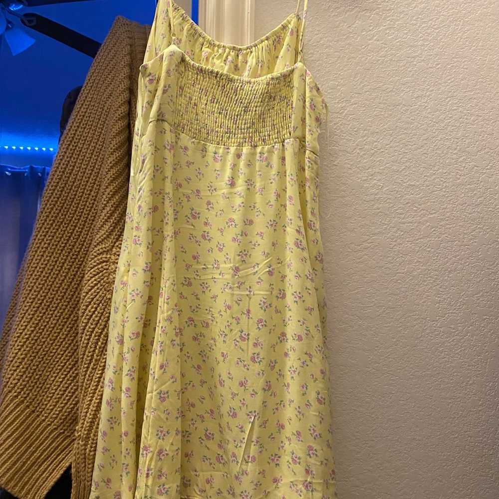 ZARA yellow mini dress - image 4