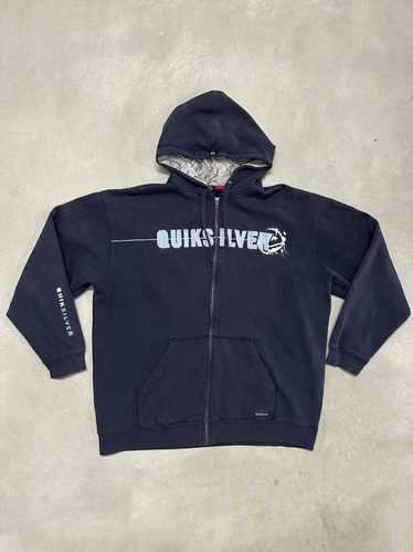 Quiksilver × Vintage Blue Quicksilver Zip Hoodie