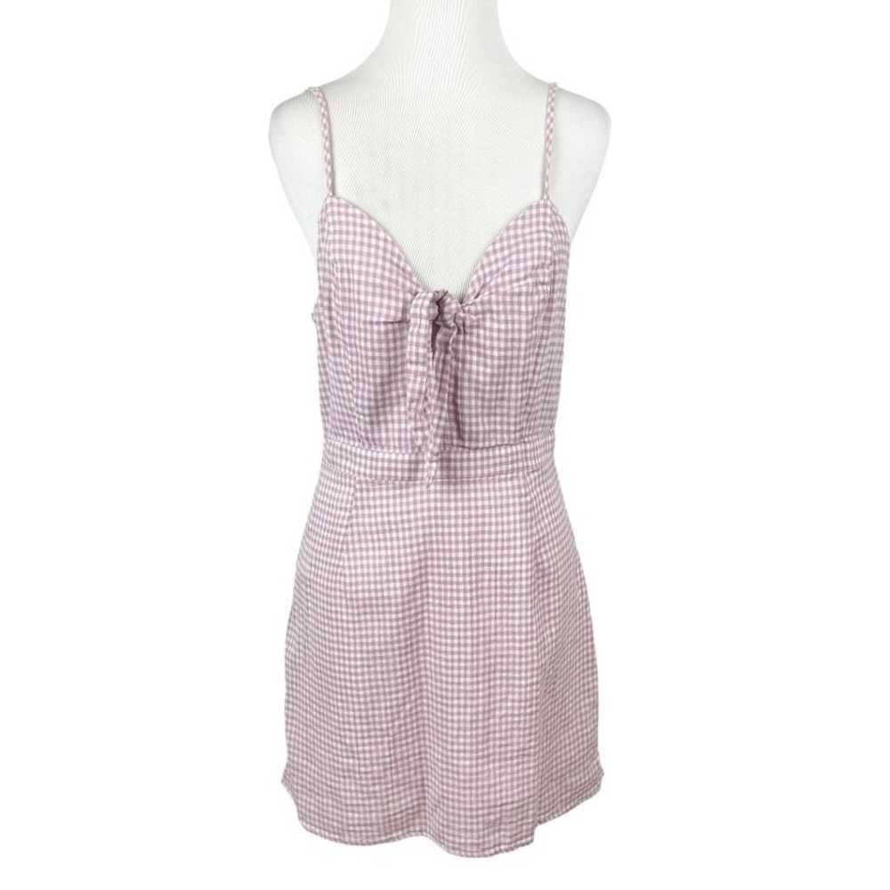 Lulu's Music City White Lavender Gingham
Tie-Fron… - image 3