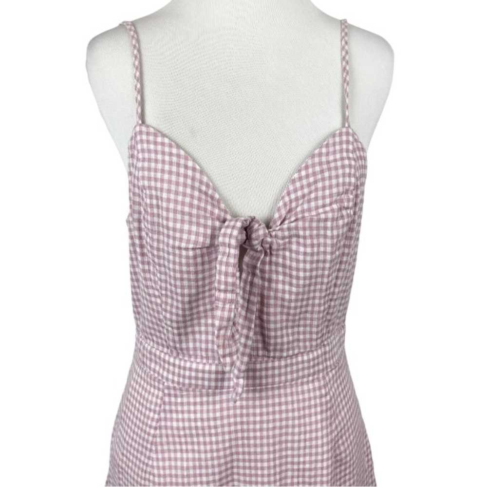 Lulu's Music City White Lavender Gingham
Tie-Fron… - image 4