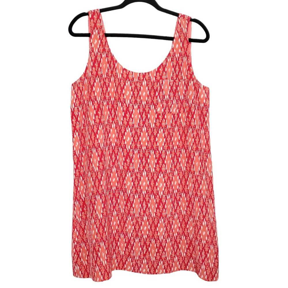 Joie Dawna Silk Tank Mini Dress Spiced Coral Ikat… - image 1