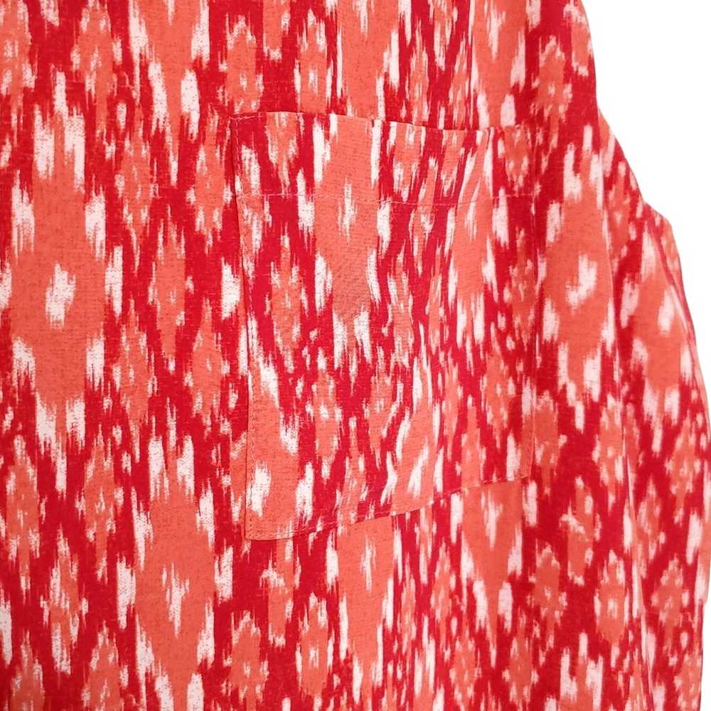 Joie Dawna Silk Tank Mini Dress Spiced Coral Ikat… - image 6