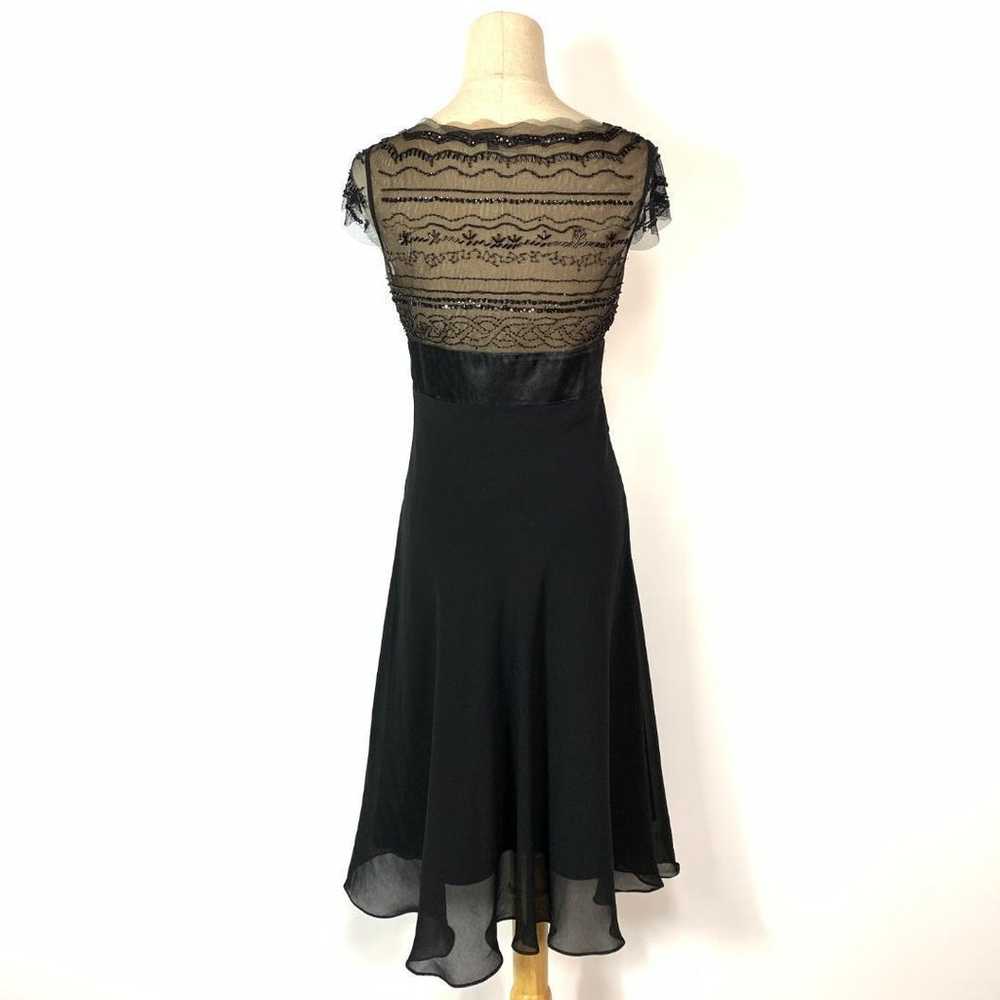 BCBG MAXAZRIA Sheer One-Piece Dress Black Size 4 … - image 3