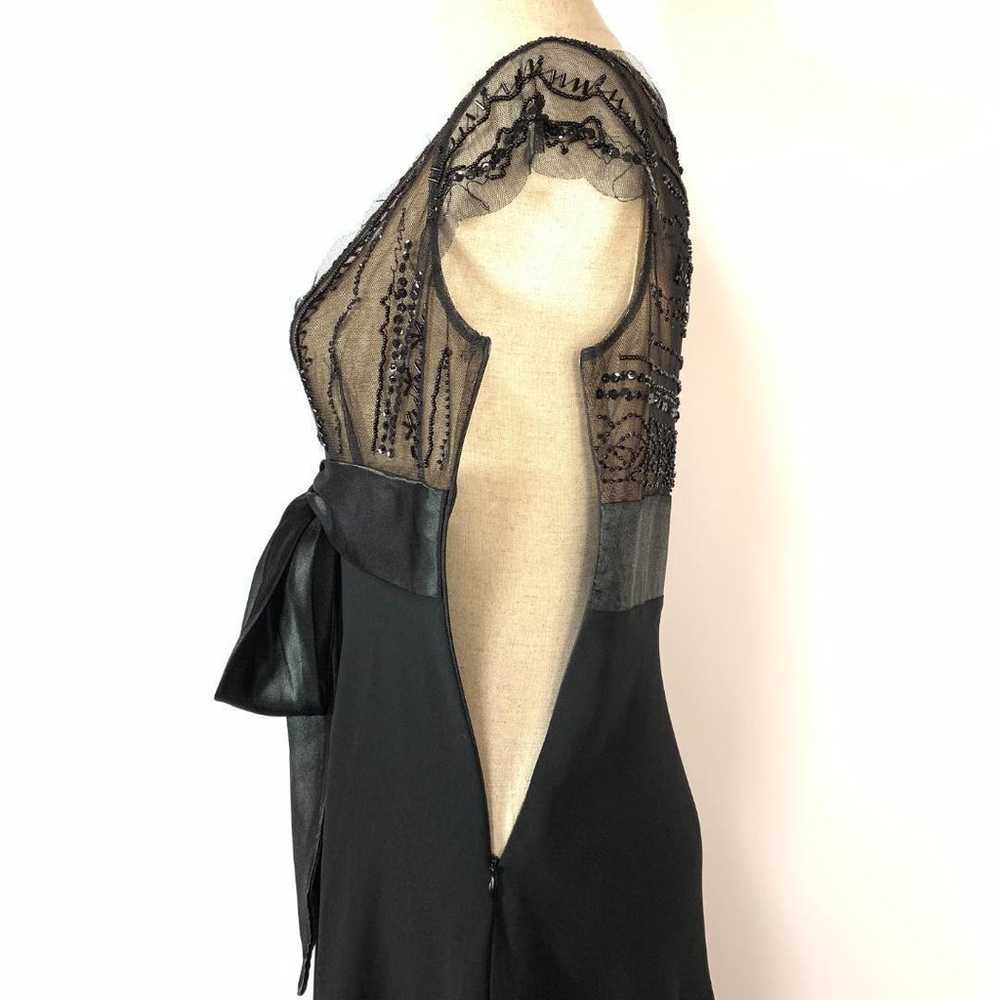 BCBG MAXAZRIA Sheer One-Piece Dress Black Size 4 … - image 6