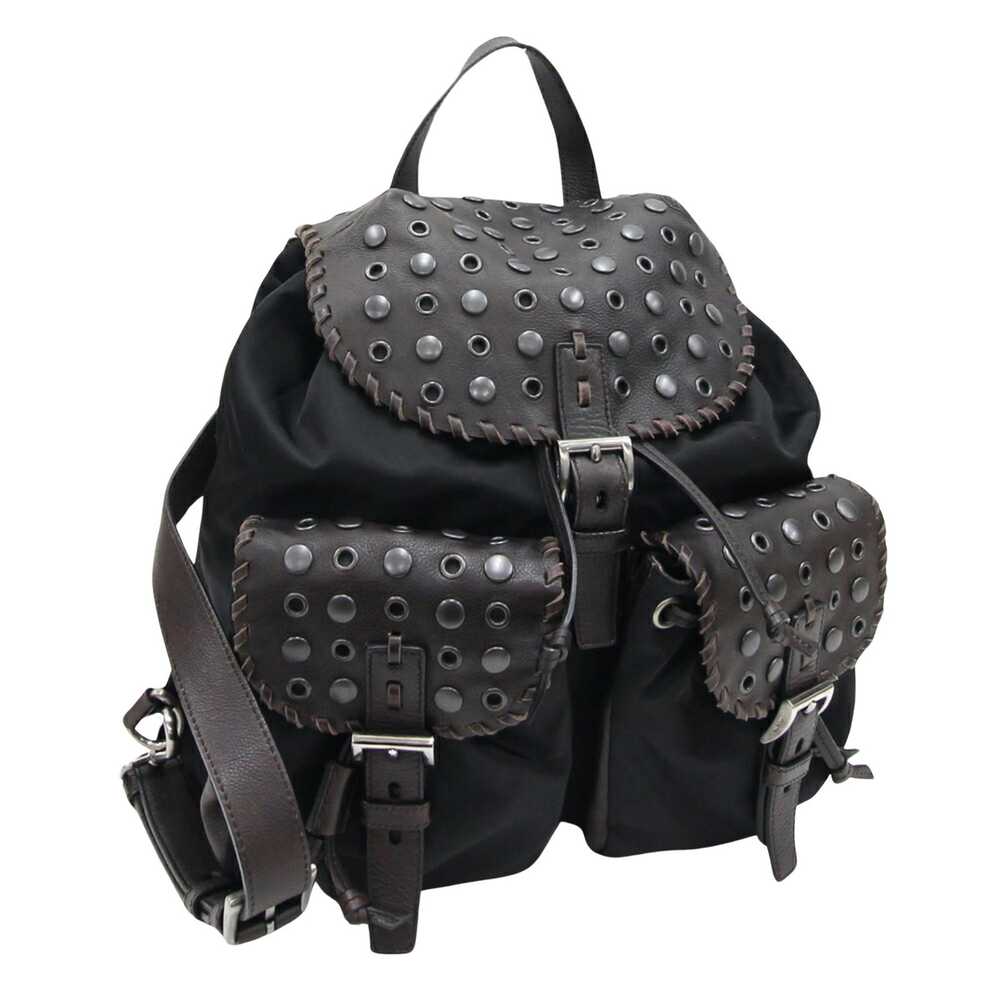 Prada Tessuto Black Synthetic Backpack Bag (Pre-O… - image 1