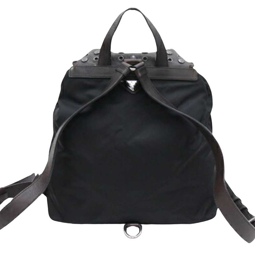 Prada Tessuto Black Synthetic Backpack Bag (Pre-O… - image 2