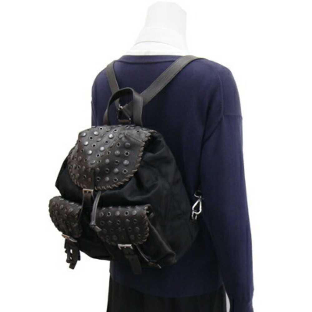 Prada Tessuto Black Synthetic Backpack Bag (Pre-O… - image 4