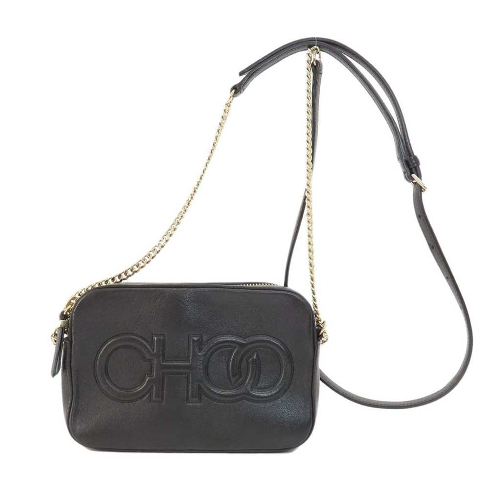 Jimmy Choo Black Leather Shoulder Bag (Pre-Owned) - image 11