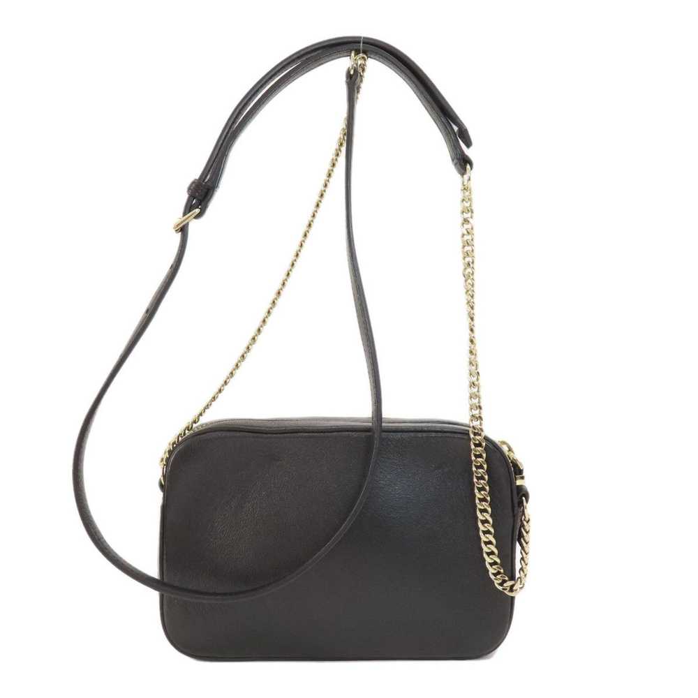 Jimmy Choo Black Leather Shoulder Bag (Pre-Owned) - image 2