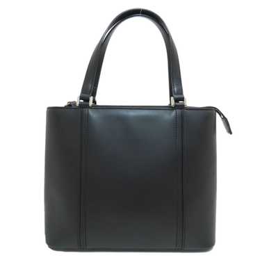 Burberry Nova Check Black Leather Handbag (Pre-Ow… - image 1