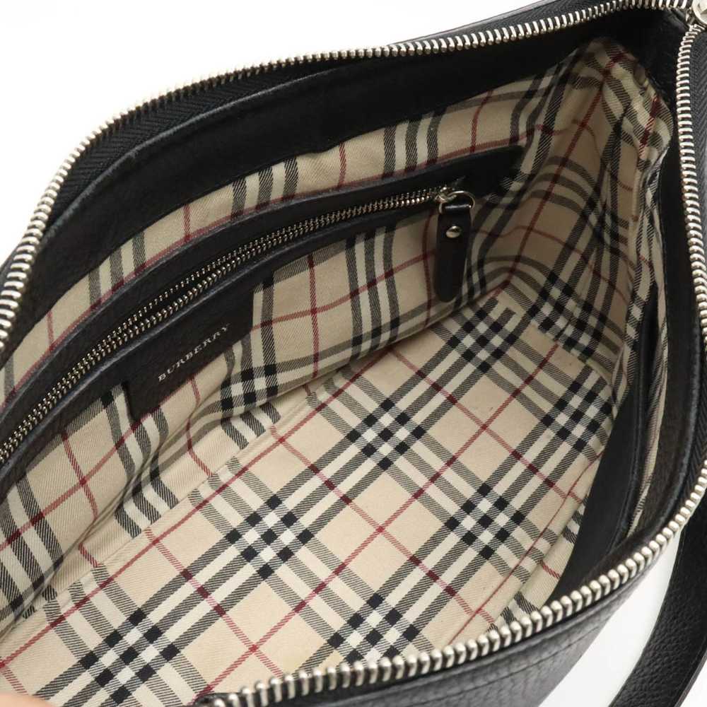 Burberry Nova Check Black Leather Shoulder Bag (P… - image 3