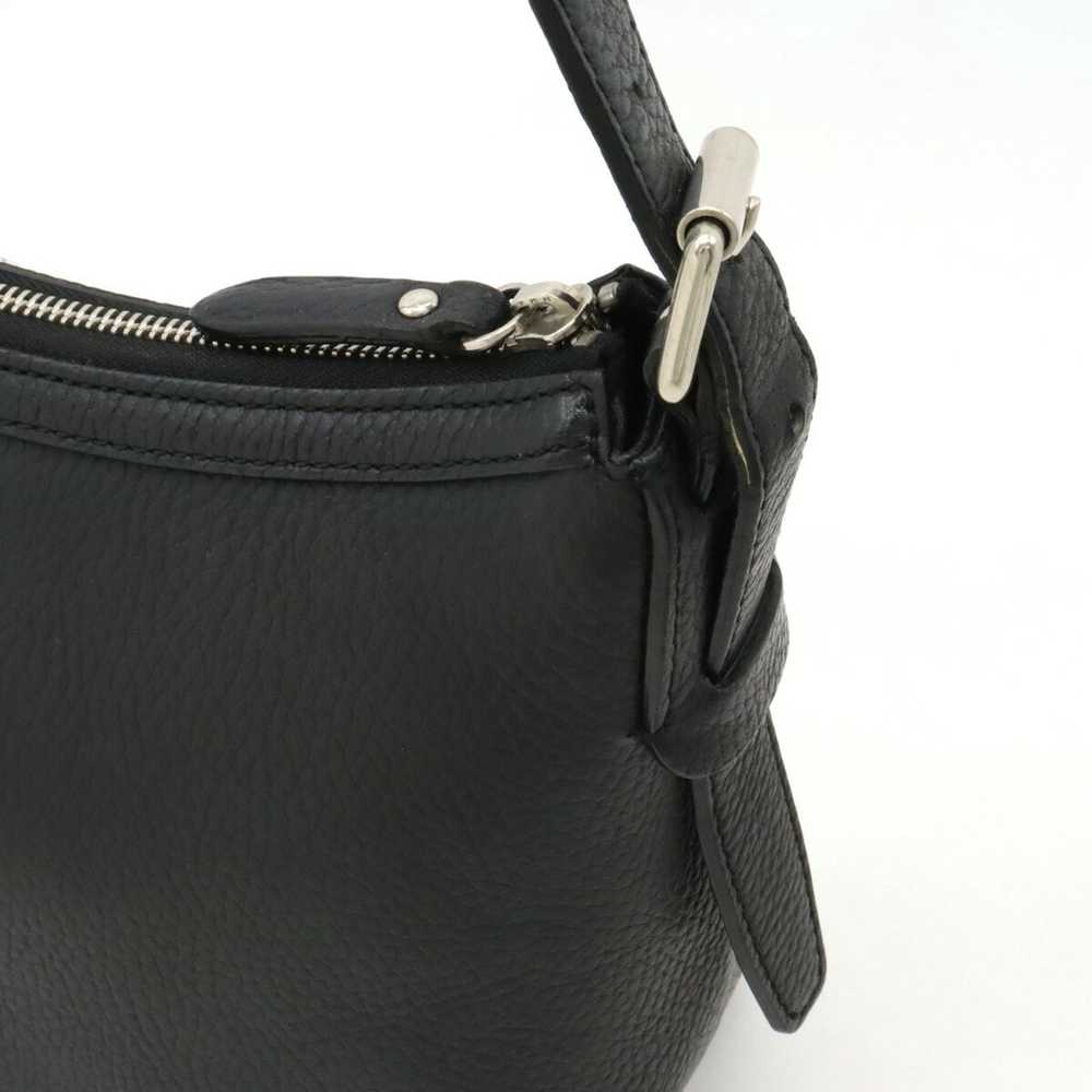 Burberry Nova Check Black Leather Shoulder Bag (P… - image 9