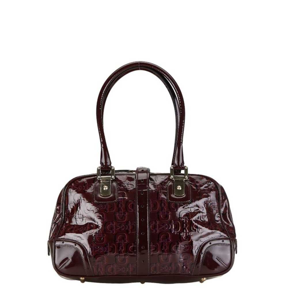 Gucci Horsebit Brown Patent Leather Handbag (Pre-… - image 2