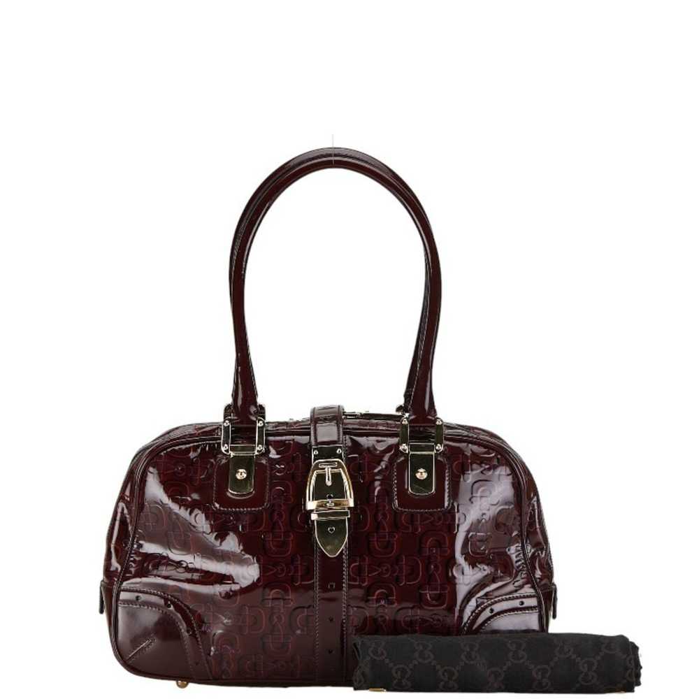 Gucci Horsebit Brown Patent Leather Handbag (Pre-… - image 8