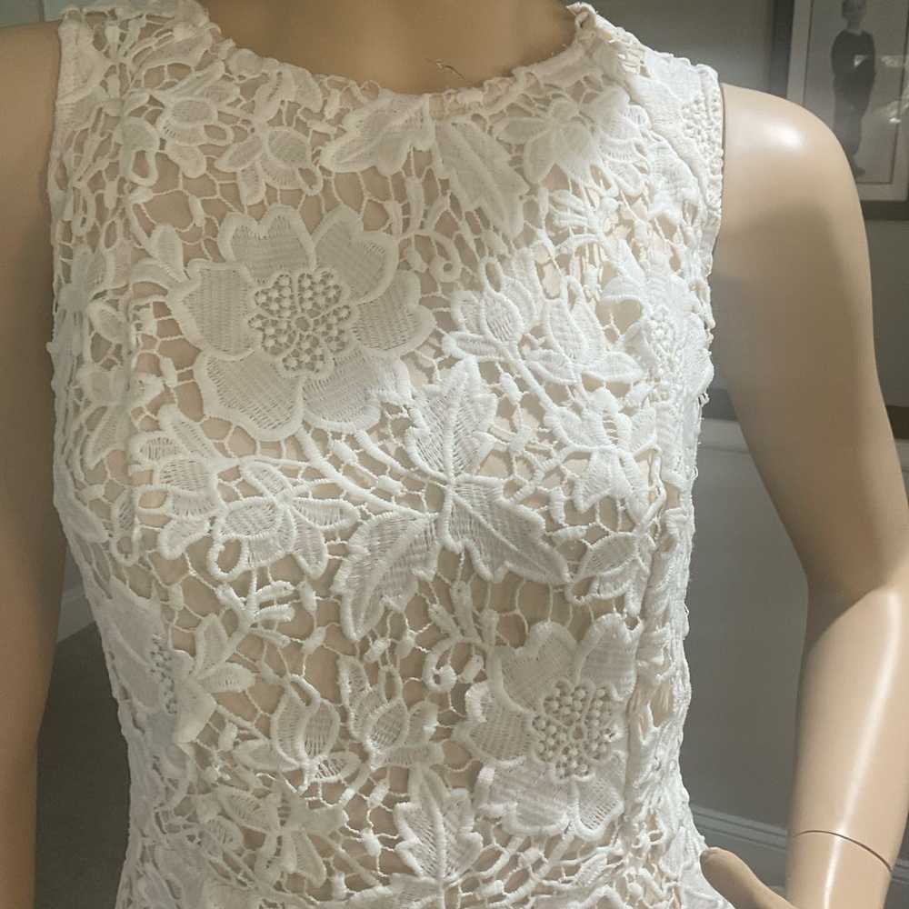 LOFT white lace dress - image 2