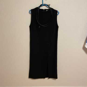 BEAMS HEART Black Sleeveless Knit One-Piece Dress 