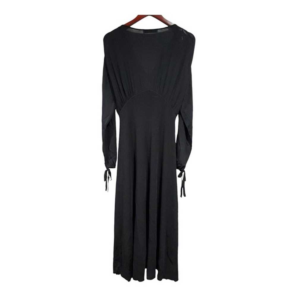 Zara Women's Black Mixed Media Maxi Dress Knitted… - image 2