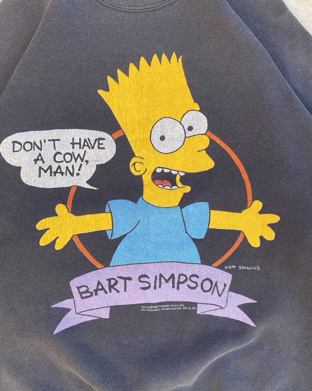 The Simpsons × Vintage 1990 The Simpsons Sweatshi… - image 2