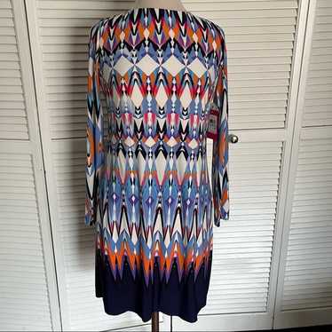 VINCE CAMUTO Mini dress retro Geometric Ikat Print