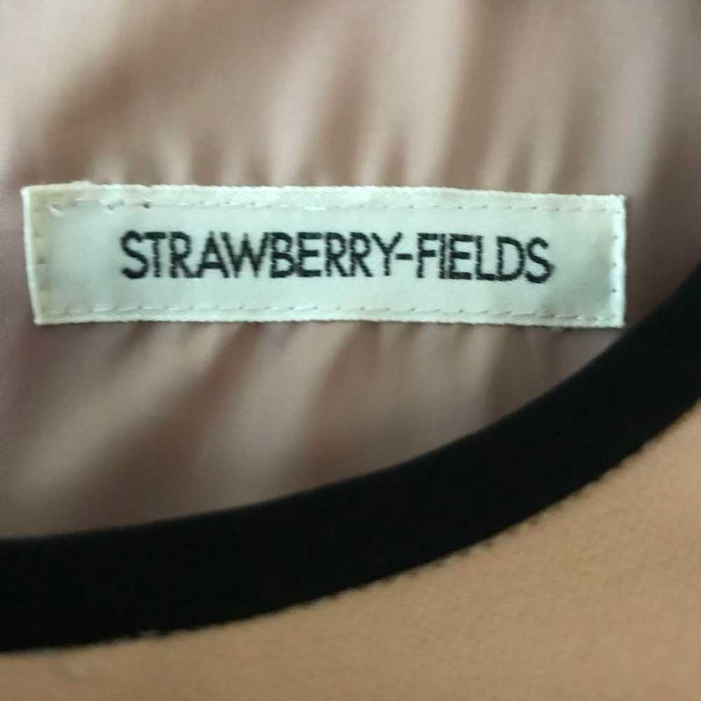 STRAWBERRY-FIELDS Beige Knee-Length Dress with Fr… - image 2