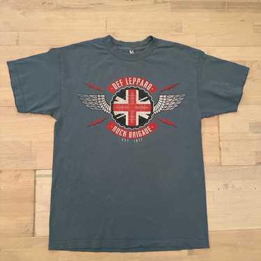 Vintage Def Leppard Rock Brigade Concert T-Shirt-… - image 1