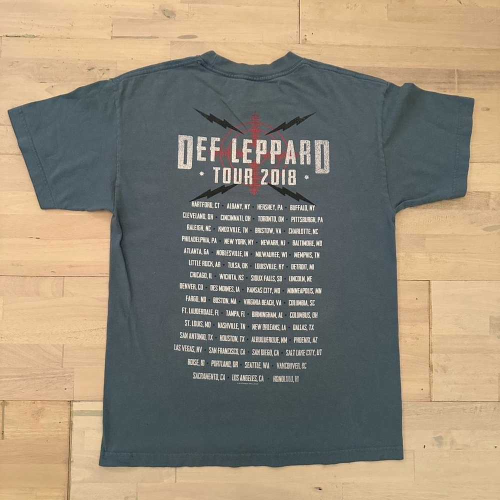 Vintage Def Leppard Rock Brigade Concert T-Shirt-… - image 3