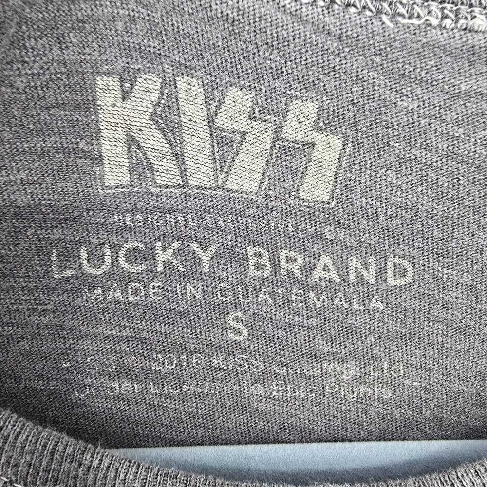 VTG Lucky Brand KISS T-Shirt Woman Small Gray Roc… - image 3