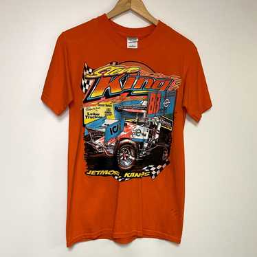 Vintage Racing Shirt Y2K NASCAR Tee Racecar Orang… - image 1