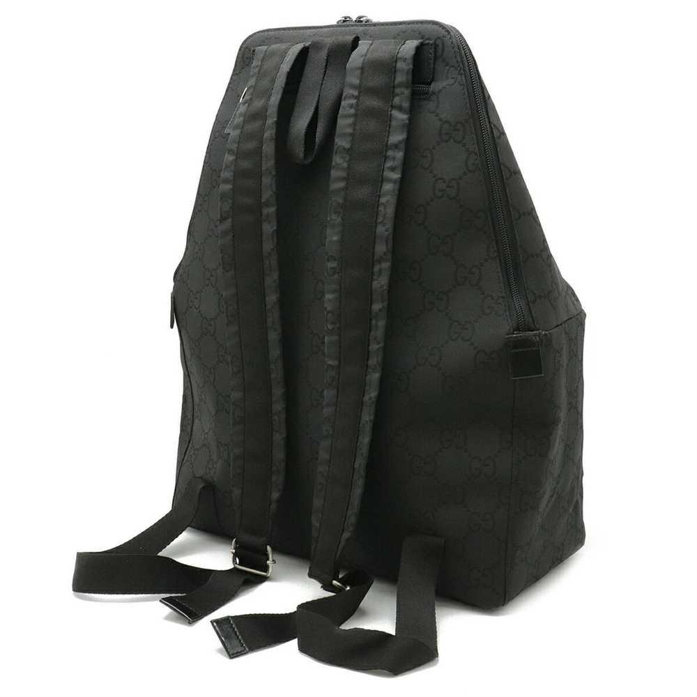 Gucci Gg Nylon Black Canvas Backpack Bag (Pre-Own… - image 2