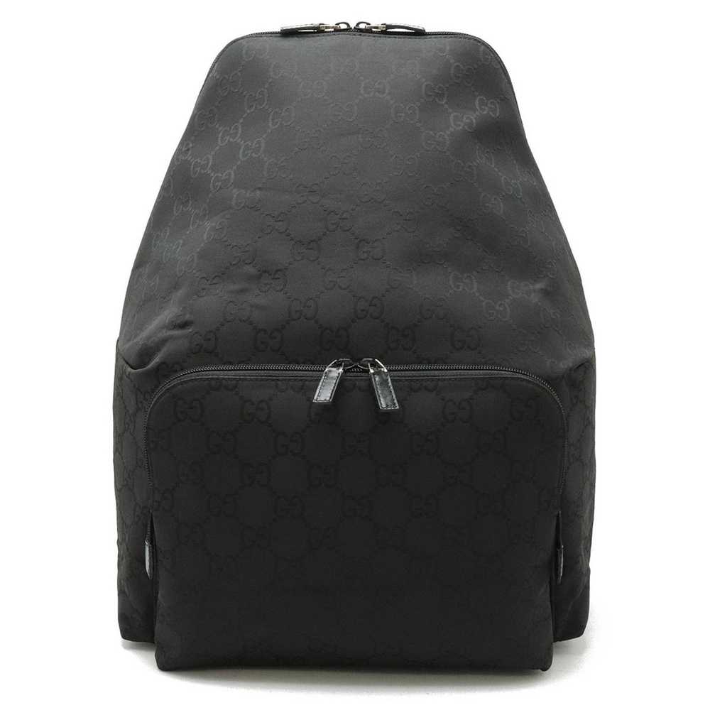 Gucci Gg Nylon Black Canvas Backpack Bag (Pre-Own… - image 8