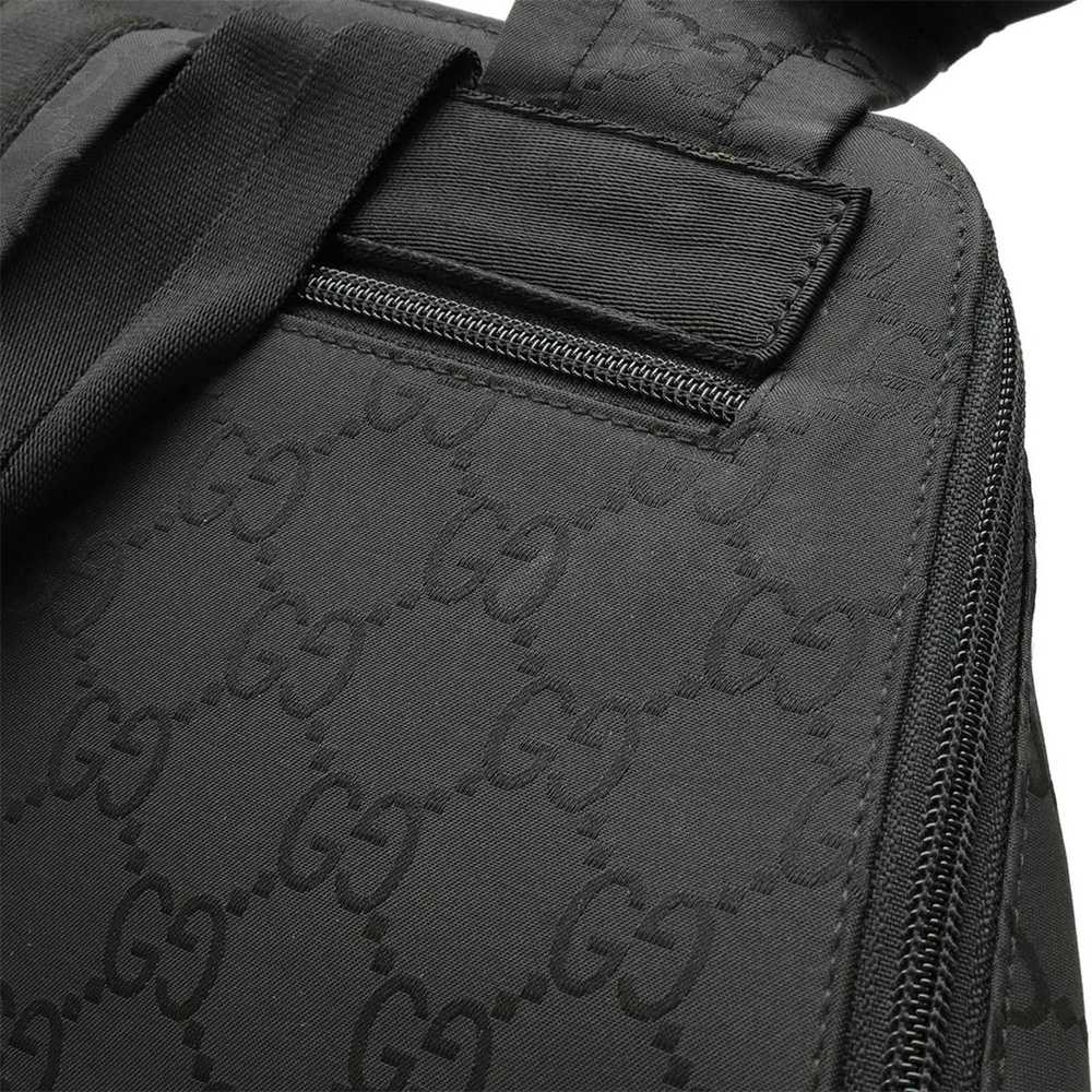 Gucci Gg Nylon Black Canvas Backpack Bag (Pre-Own… - image 9