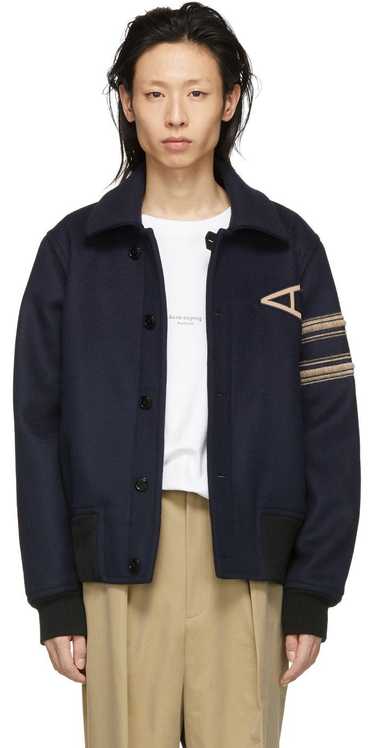 Acne Studios Navy Wool Ollys Bru Jacket