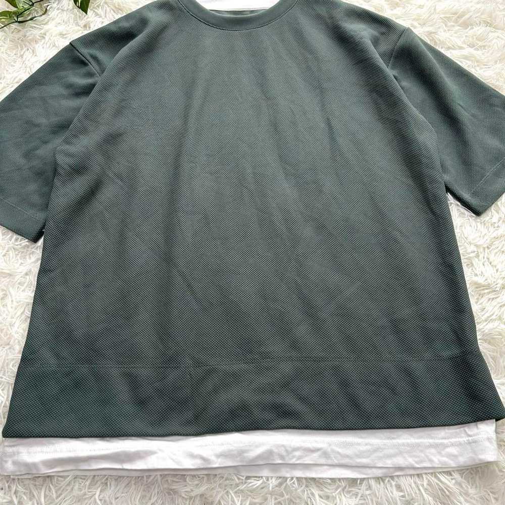 GLOBAL WORK Crewneck Fake Layered T-shirt size S - image 5