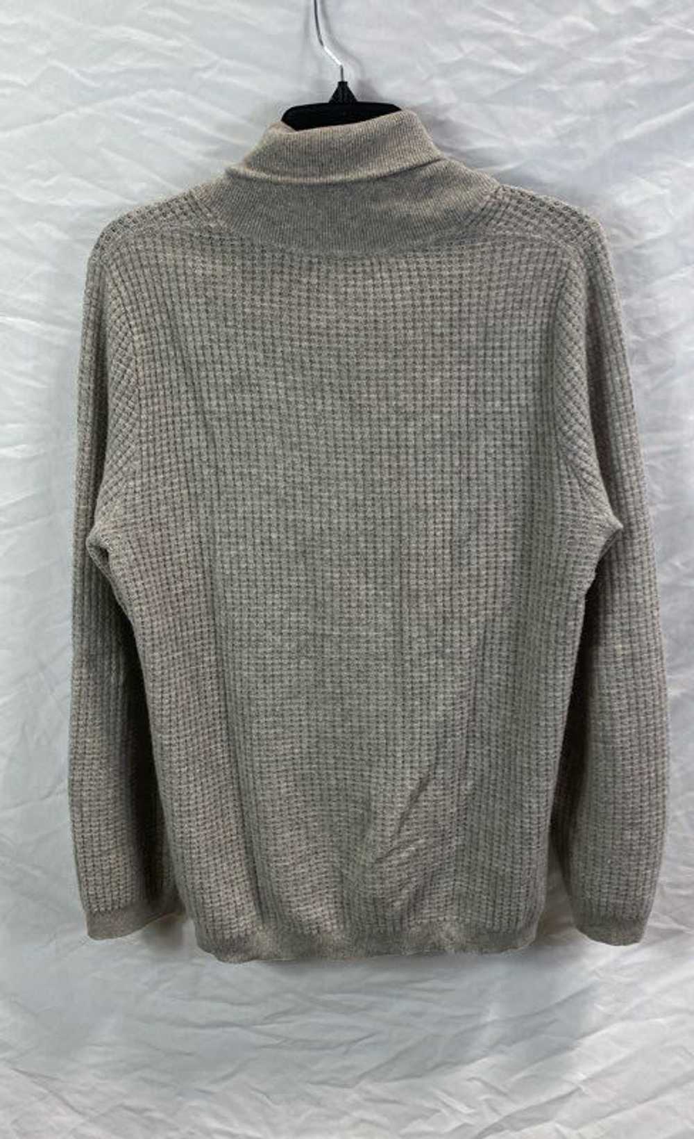 Autumn Cashmere Womens Gray Cashmere Waffle-Knit … - image 2