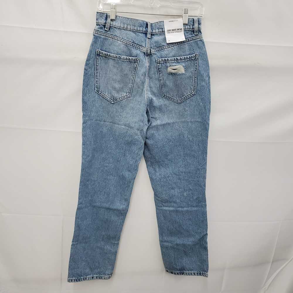 NWT Garage Denim Vintage WM's Straight Blue Distr… - image 2