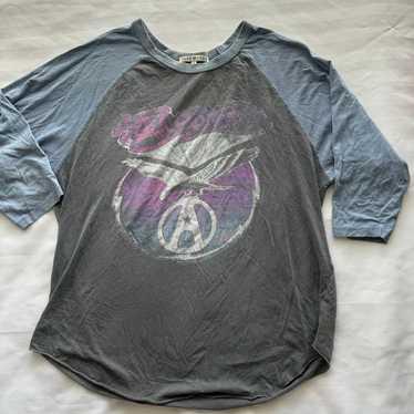 Vintage Aerosmith Raglan Band T-Shirt Rock Concer… - image 1