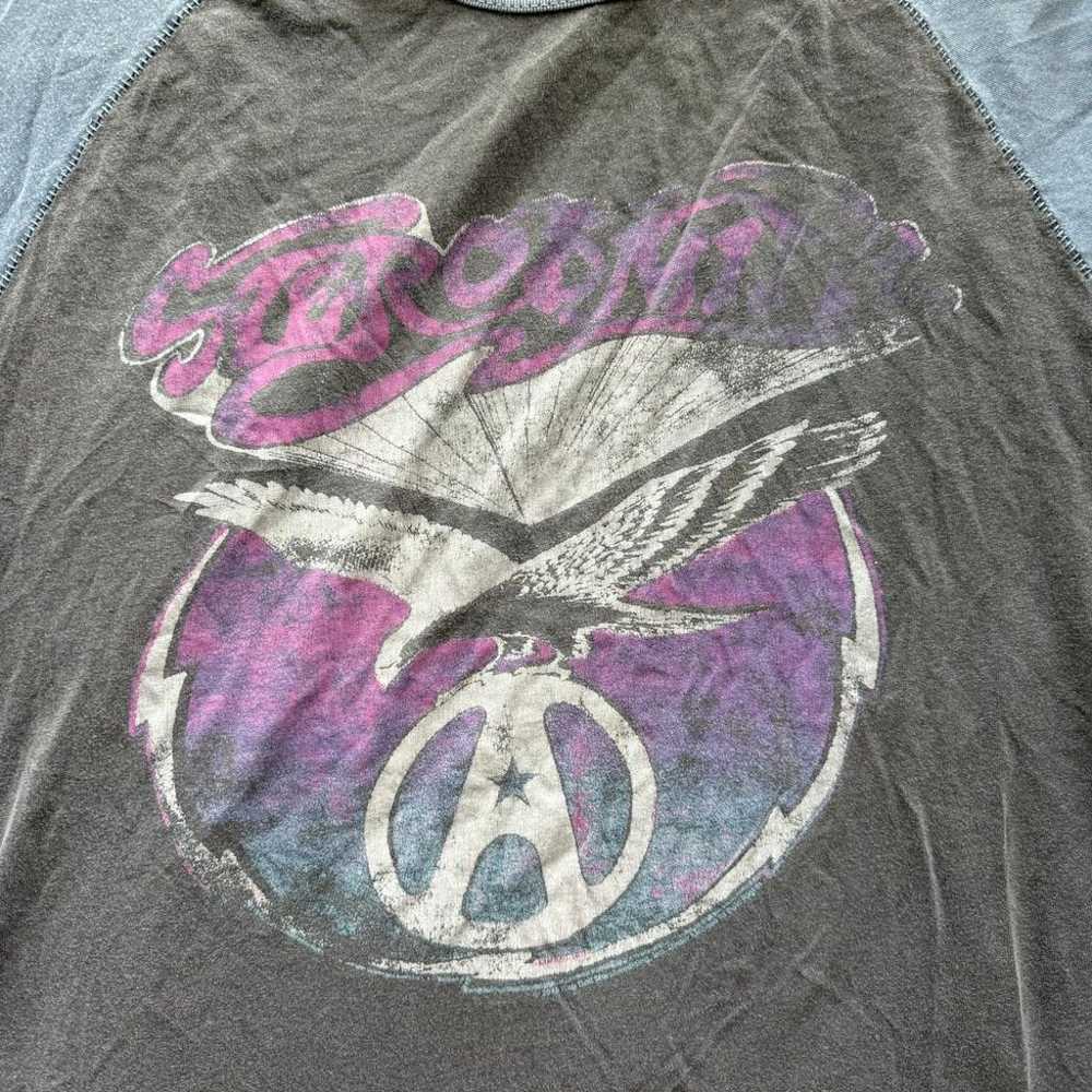 Vintage Aerosmith Raglan Band T-Shirt Rock Concer… - image 3