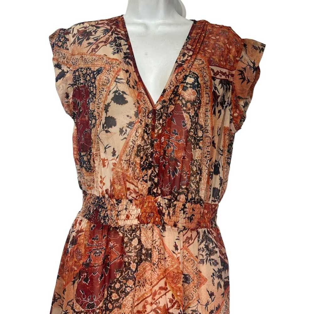 Kate and Lily Petite Floral Paisley Patchwork V-N… - image 2